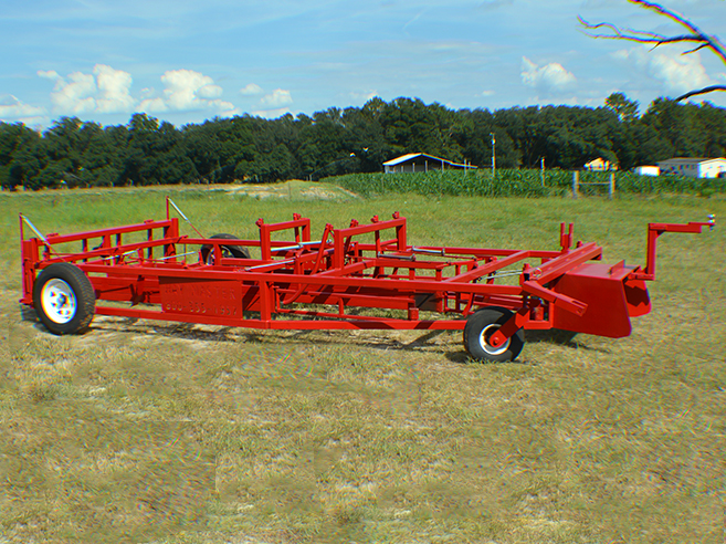 Hay Master Accumulator in field